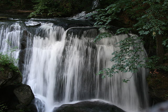 Waterfall at Whatcom Falls Park in Bellingham, WA