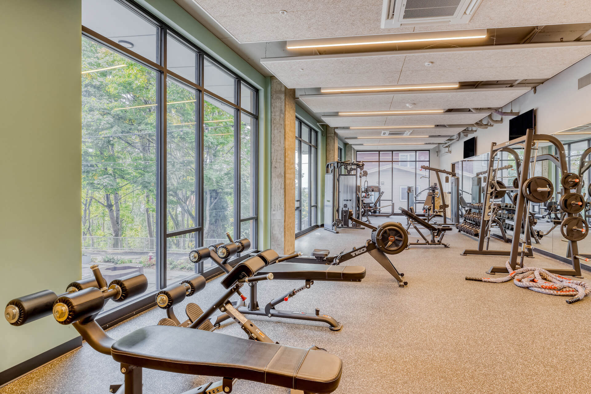 fitness center at stateside apartments
