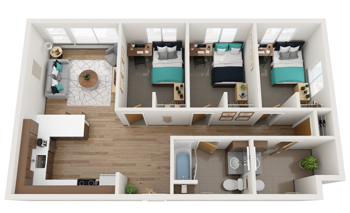 Student Housing Bellingham | Floor Plans | Stateside