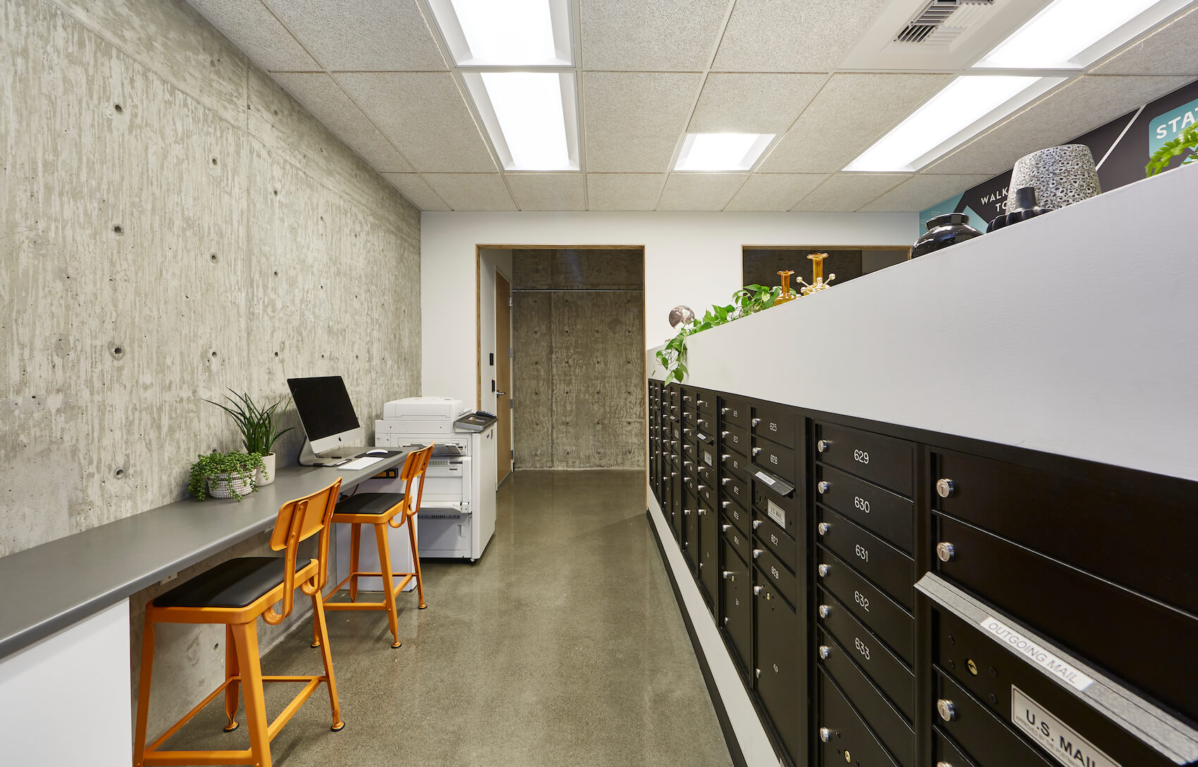 mail room at stateside apartments